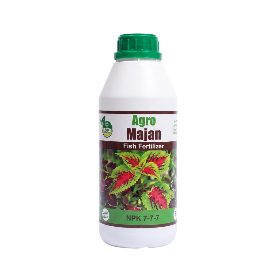 AgroMajan 1 litre fish fertilizer bottle